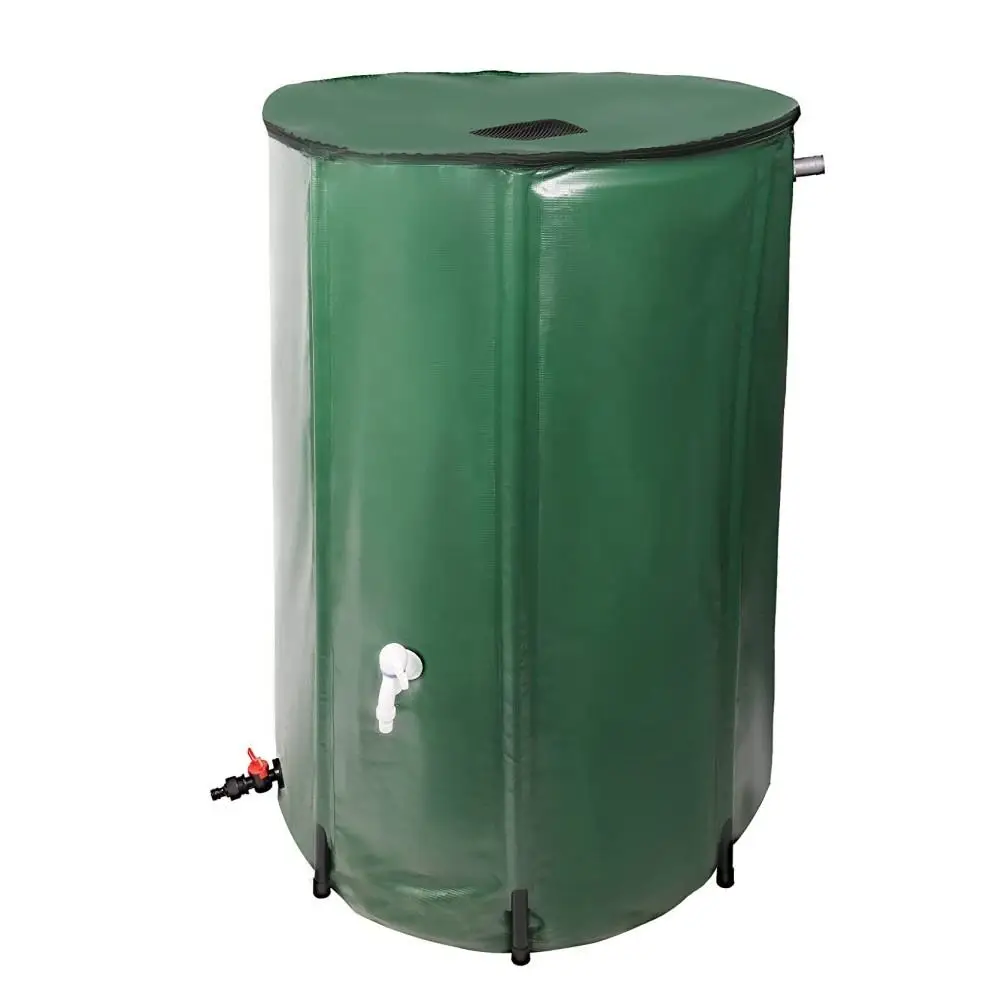 Rain Barrel Water Collector Portable Collapsible Rain Barrel Tank Water Storage Container Foldable Round Water Barrel