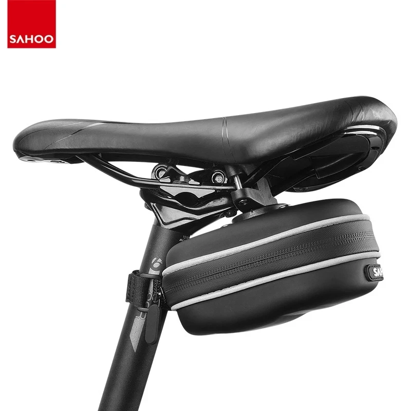 
SAHOO Bicycle Saddle Bag EVA Waterproof Mountain Road Bike Rear Seat Bag Tail Pannier 1.2L Cycling Equipment 