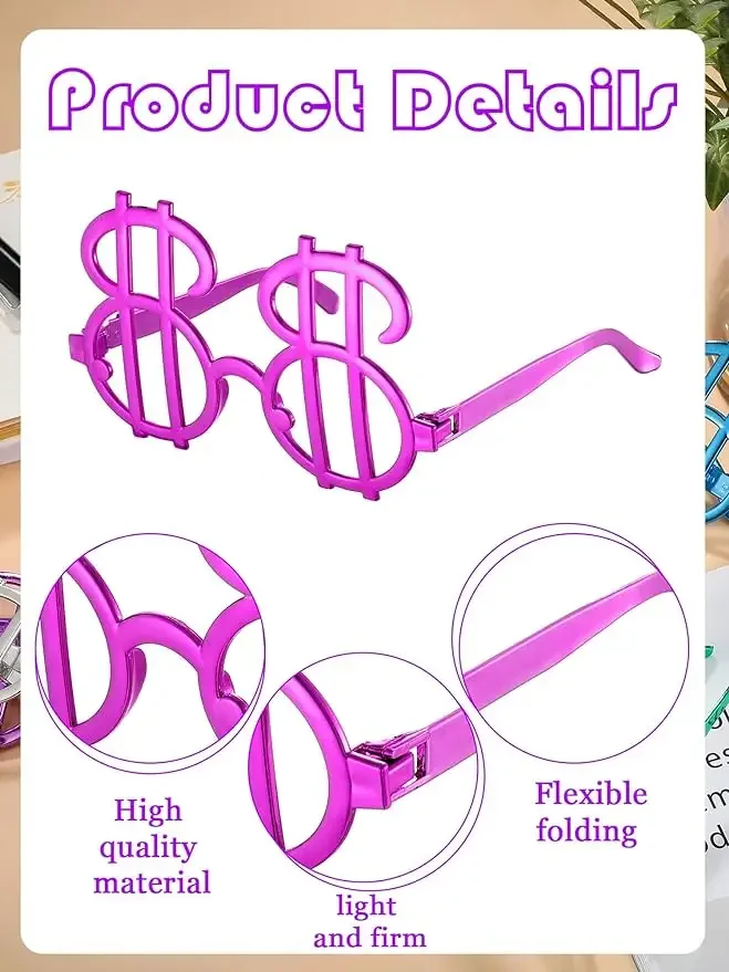 Glasses Halloween Party glasses Favors Money Novelty Sunglasses Eyewear Costume glasses