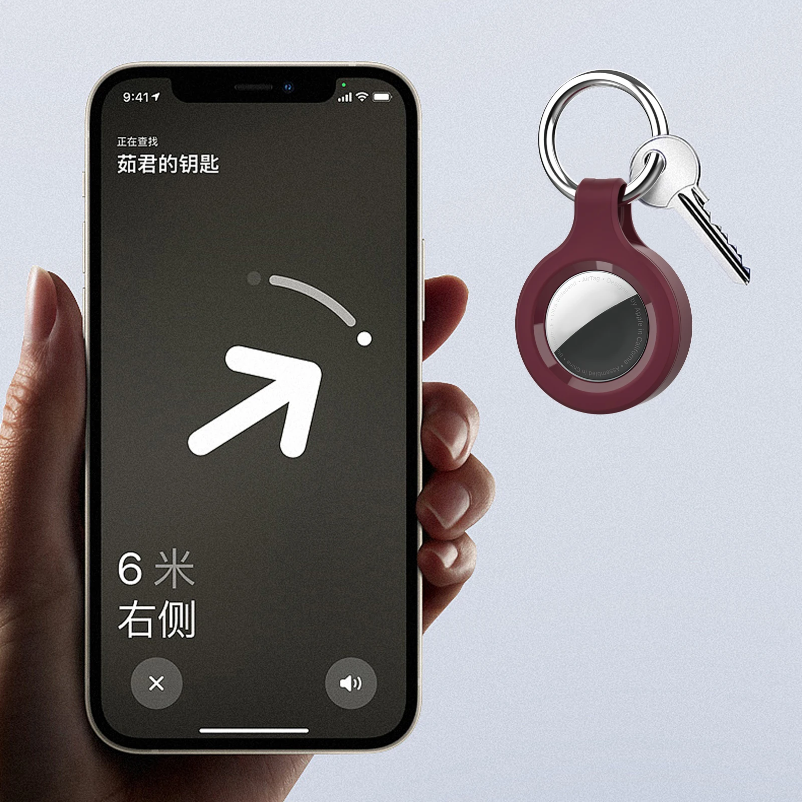 New Arrival Protective Anti-lost Tracker Locator Keychain Plastic TPU Silicone Waterproof Airtag Case for Airtags