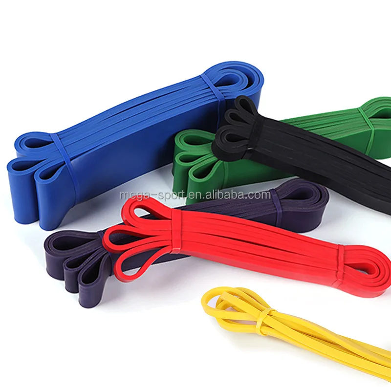 Wholesale Custom Logo Bande Resistance Sport Eco-friendly Massage Lacrosse Rubber Yoga Band