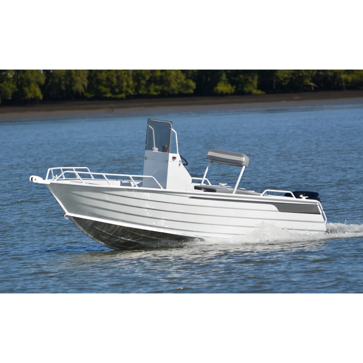 Manufacture Direct Simple Convenient  Light Aluminum Boat Cost-Effective for Outboard Engine Sailing Yacht Fishing Boat Use