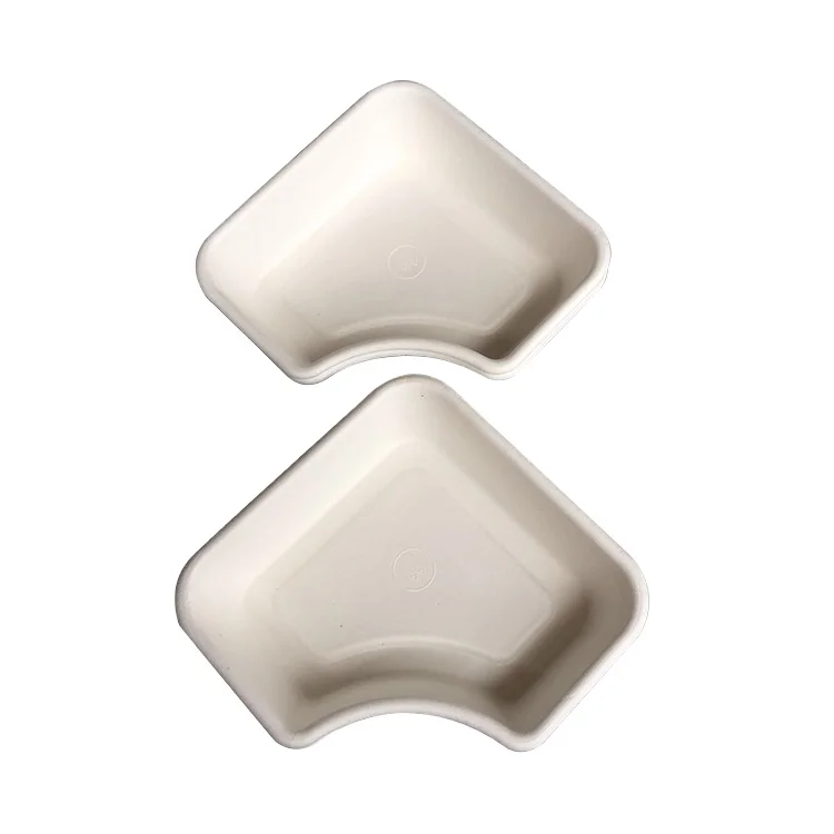 Low price biodegradable bagasse pulp food insert protective packaging manufacturer