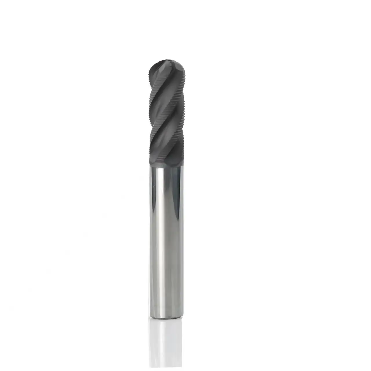 65 Degree Long Carbide Round-End Milling Cutter 2-6 Flutes Straight Shank Cnc Bull Nose Carbide End Mill
