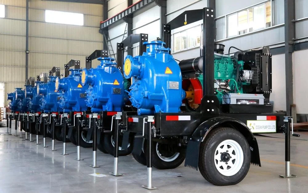 5hp Self Priming Centrifugal Pump Trailer Diesel Engine Water Pumps For Agriculture