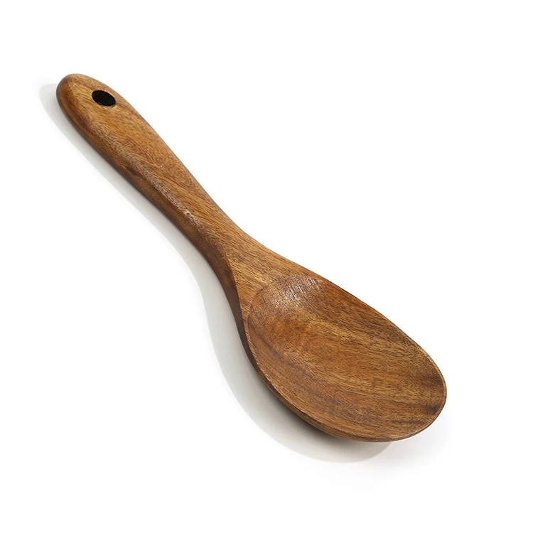 Небольшая антипригарная кухонная лопатка для риса из твердого тика