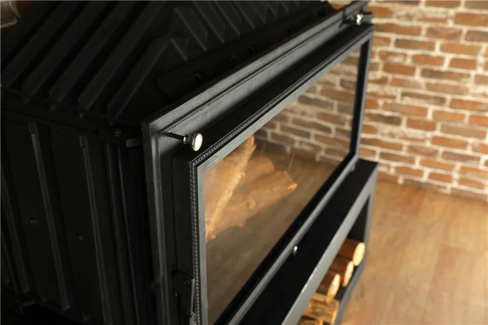 good quality wooden box heater indoor wood oven stove with water heater multi fuel wood room heater