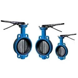 4 Inch Manual Wafer Butterfly Valve with PTFE Seal PN16 PN10 Di Iron D71F DN100 for Electric Water Treatment Plant OEM Gas Media