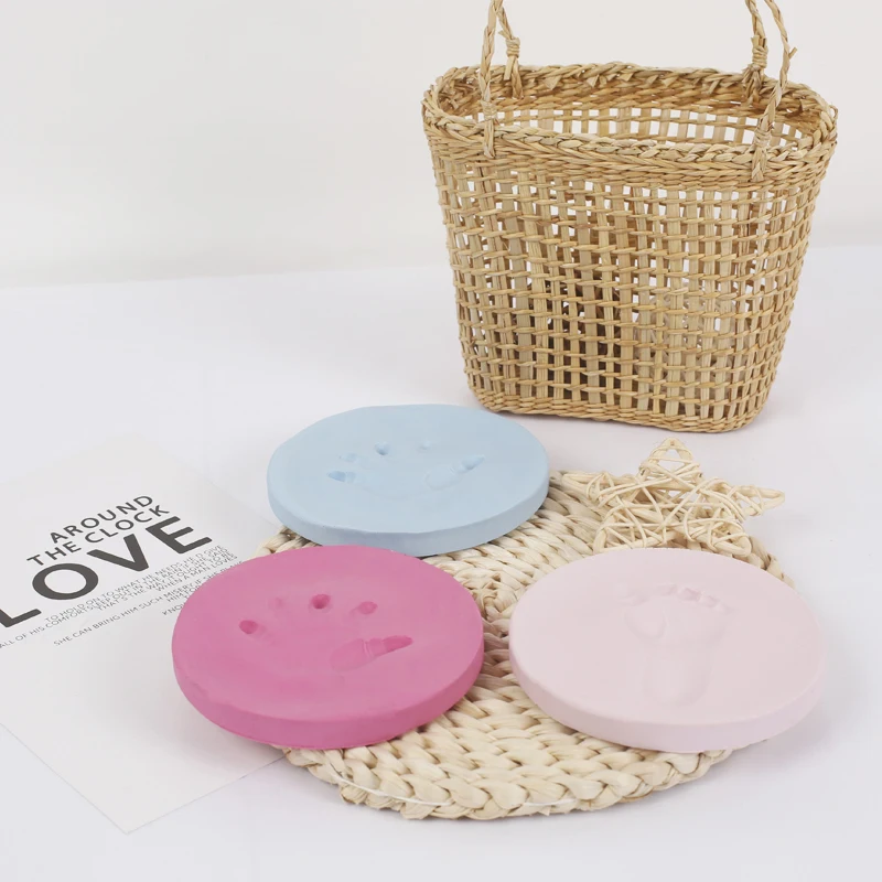 Baby hand and foot print clay, pet paw print clay, long-lasting souvenir Factory supply