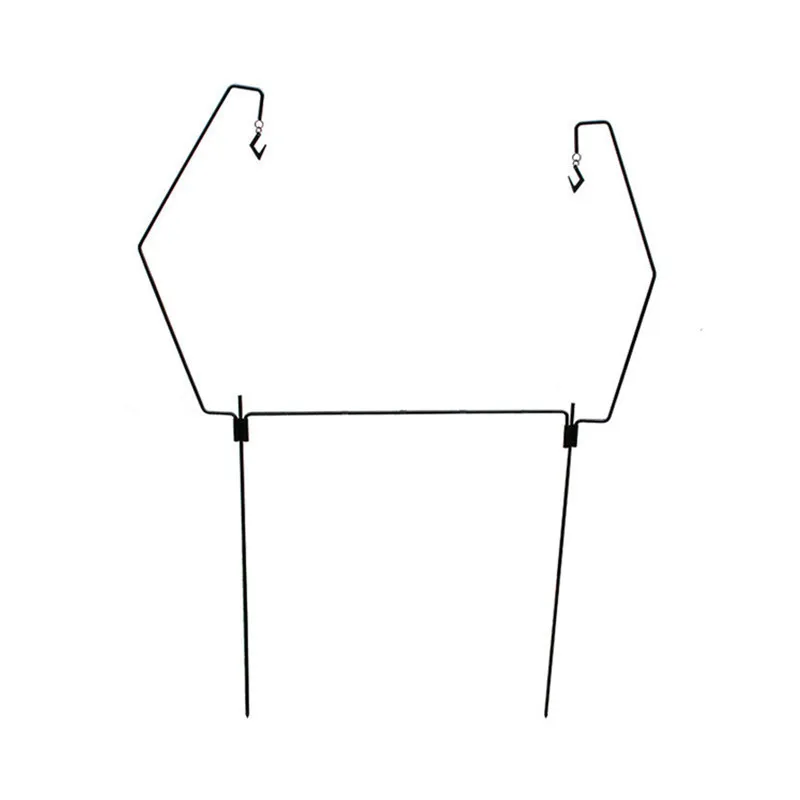 Iron Metal Outdoor Camping Rack Multi Function Lamp Stand Lantern Stand  Pot Holder