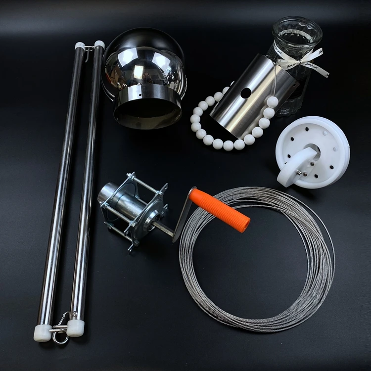 8M below flagpole lifter winch accessories Sell Well New Type Built-in Flagpole and Flag-raising Accessories