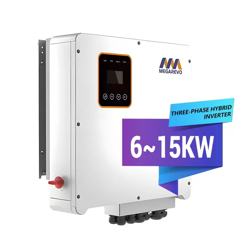 AC Coupled Megarevo Inverter Three Phase Hybrid Solar Inverter 6Kva 8KW 10Kva 12kw 15kw  Inverter For Energy Storage System