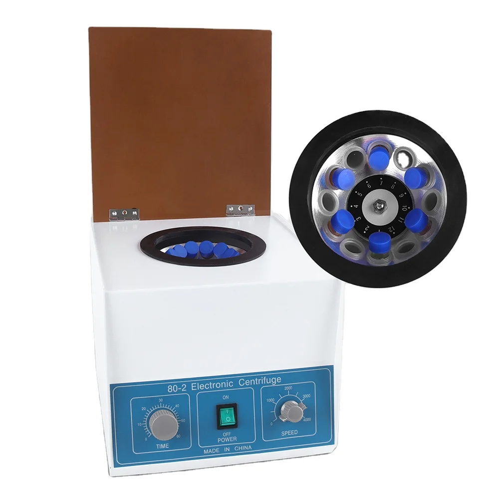 with Timer 0-60min 10ml X 6 Tubes Superior Quality 4000 rpm Lab Centrifuge Machine 80-2