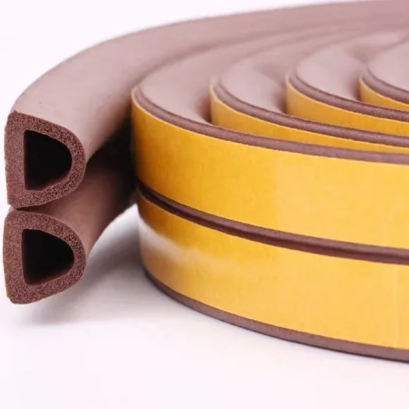 Self-Adhesive Backing Seals Large Gap Rubber Weather Stripping Seal Strip for Doors/Windows