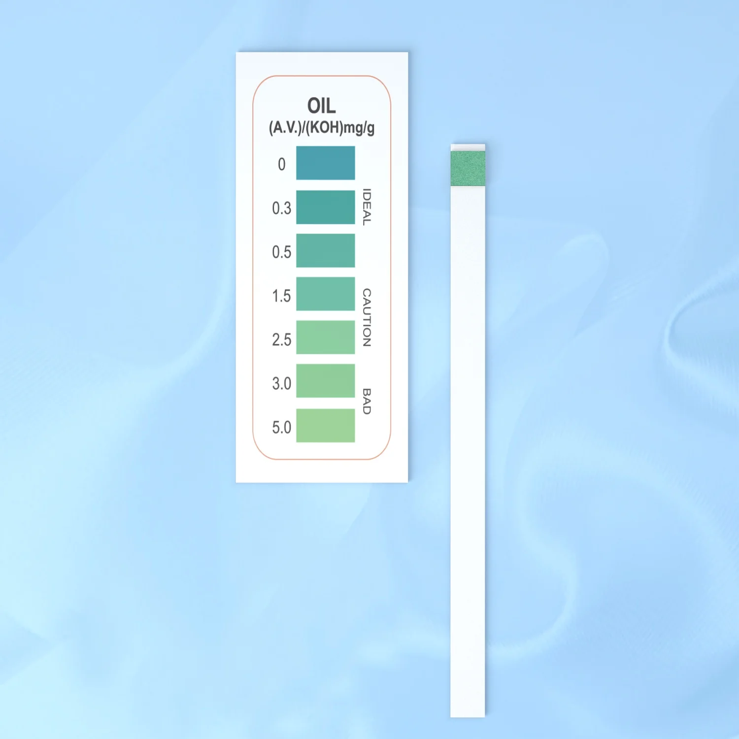 Factory Hot sale cooking oil quality test strips test FFA 0-5 cooking oil tester cooking oil test strips