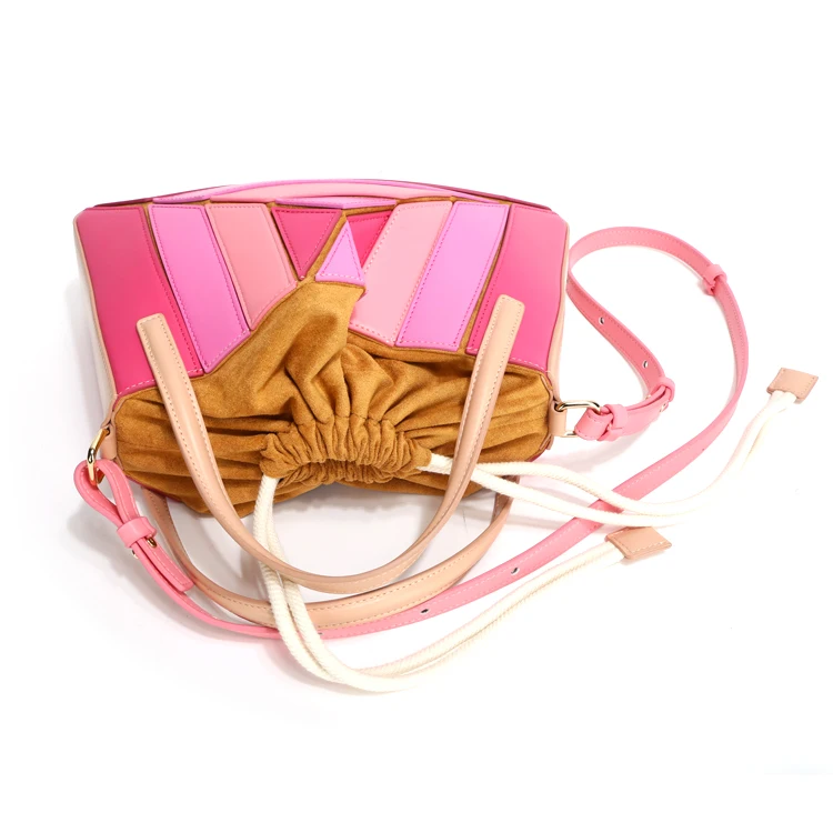 Paparazzi Designer PA0594 sustainable pu Leather Women Patchwork shoulder Handbags Ladies tote Bags For Women