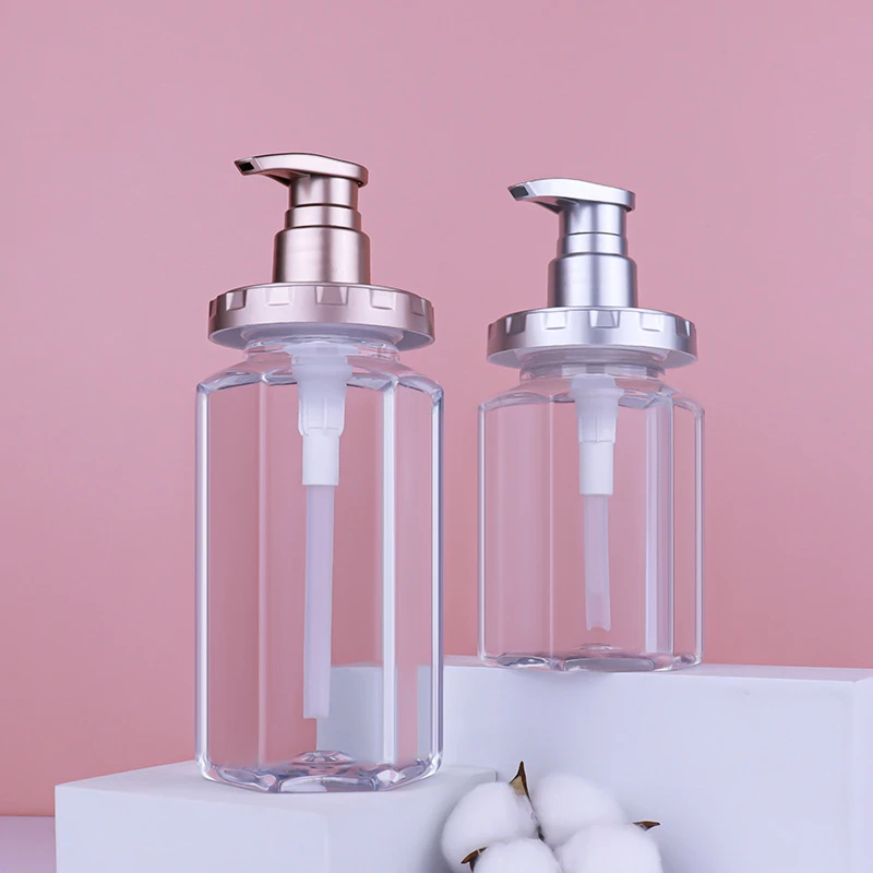 Manufacturers Of High-grade Shower Gel Empty Bottle Body Hand Lotion Bottle Package Press Dispensing Hexagonal Shampoo Bottles