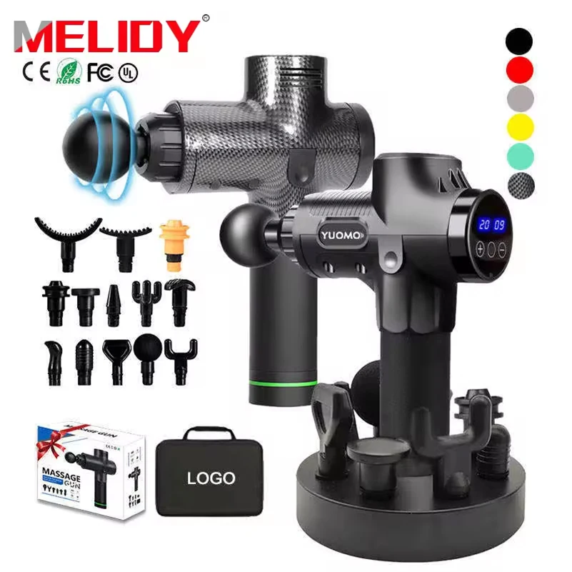 Massage Machine Gun Muscle Deep Tissue Philips Rechargeable Head for the Massager Display Stand