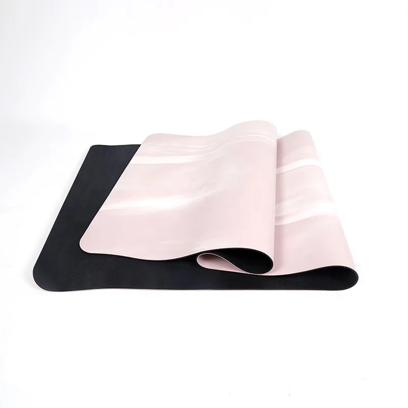 Hot sale eco-friendly custom printed natural pu rubber yoga mat with carring strap