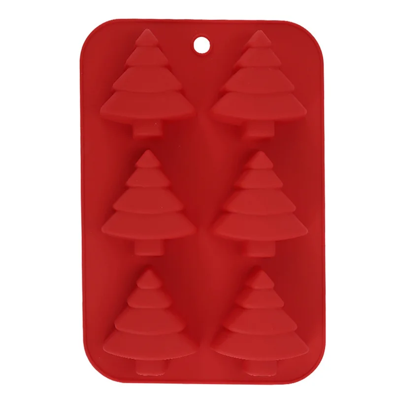 Xmas Tree Gingerbread Man Santa Claus Shape Mold for DIY Candy Christmas Silicone Chocolate Molds