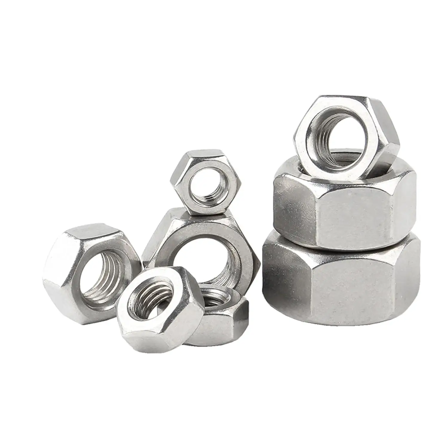 High Quality Carbon Steel Black Oxide DIN 934 Hex Nut M3-M24 Hexagon Nuts with Competitive Factory Prices