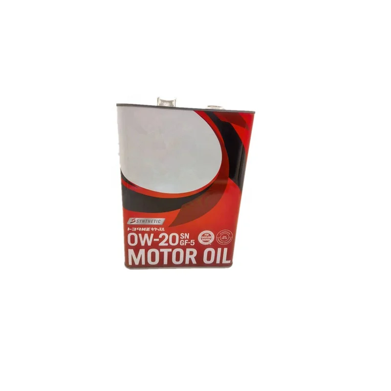 Toyota oil cans SN0W20GF all synthetic engine oil - 5 08880-12205 4L