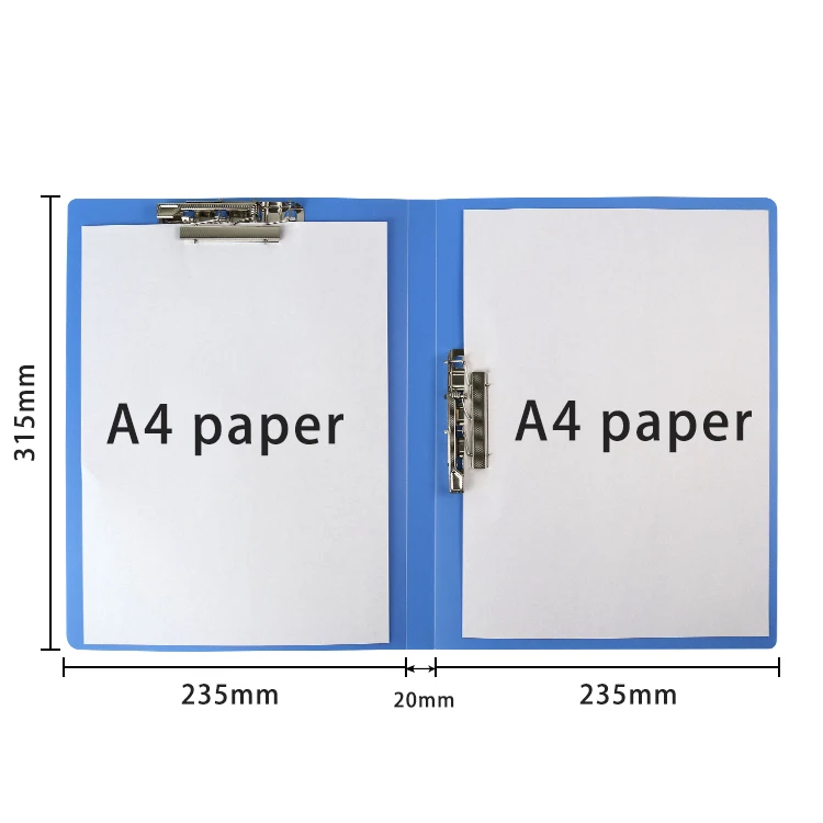 Office Filling Plastics Products Manufacturing PP A4 Size Swing Clip File Folder