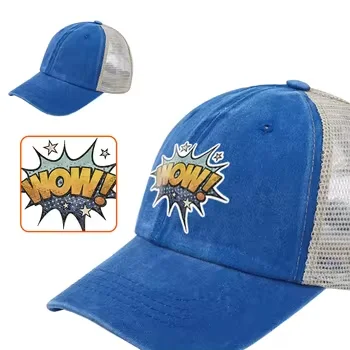 Eco Friendly Hats Colored Double Cap Rivets Water Proof Baseball Caps With Pins