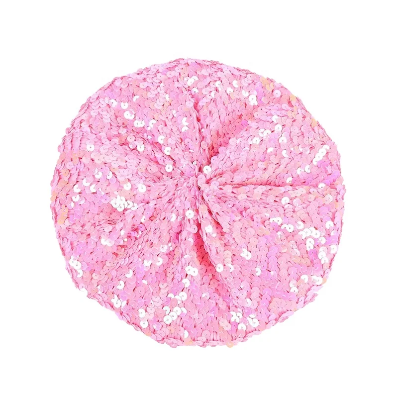 Wholesales Fashion Women Decoration Boinas Caps Custom Logo Sequin Berets Hats