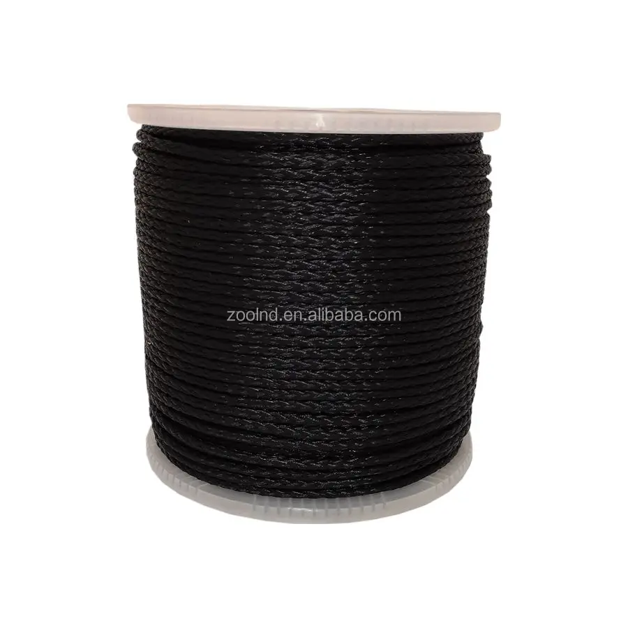 100% Polyethylene Monofilament Rope Mixed Color PE Hollow Braided Rope