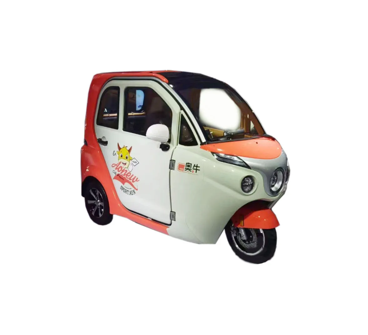 Three Wheels Big Power Enclosed Body Electric Scooter Chinese Factory Made with Passenger Seat for Adults 60V Cargo Closed Eec