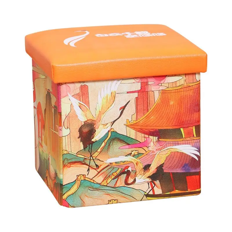 Storage Foldable Ottoman Foot Stool Ottoman Storage Ottoman with Tray