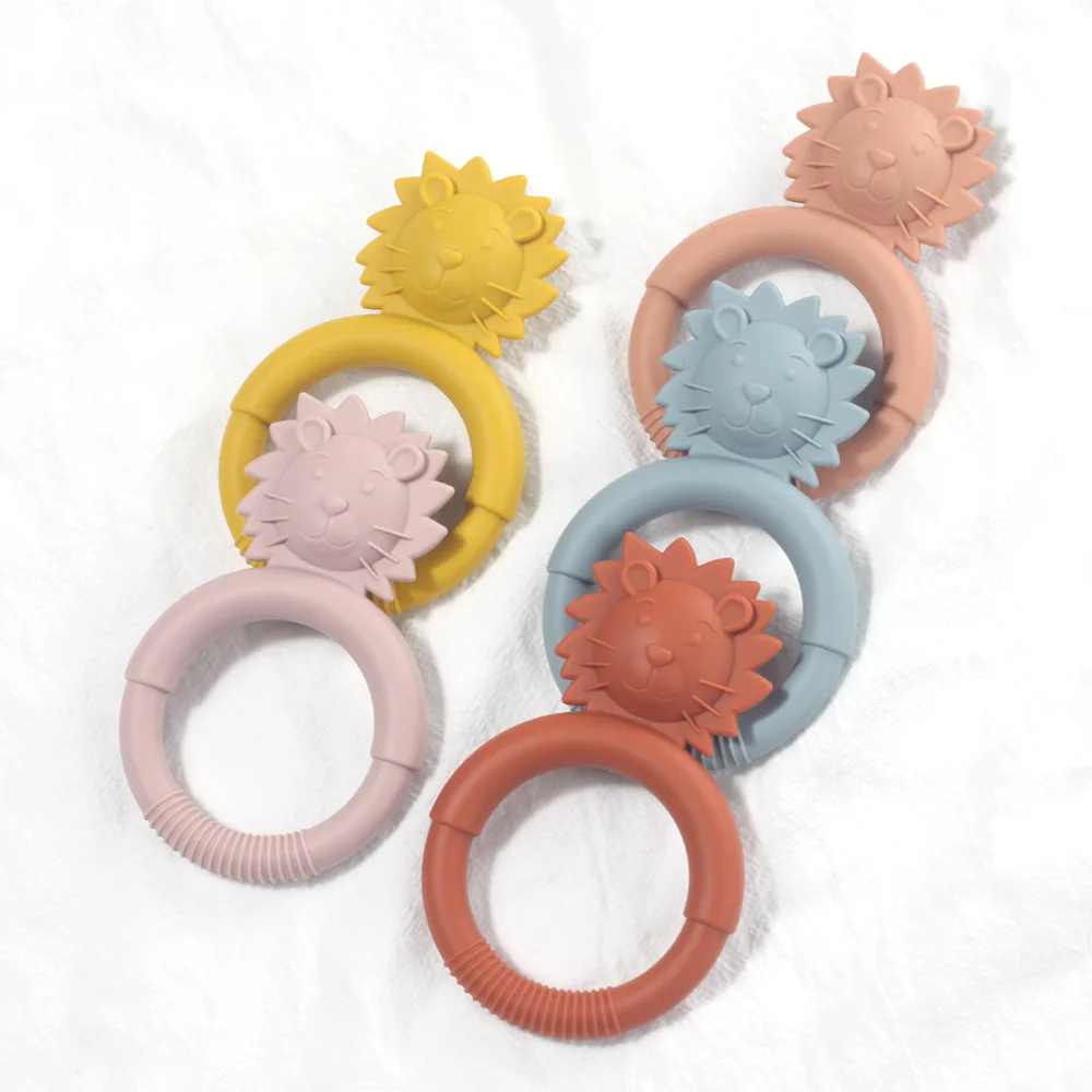 Hot Selling Silicone Baby Teether Toy BPA Free Funny Animal Shape Soft Chewable Toys