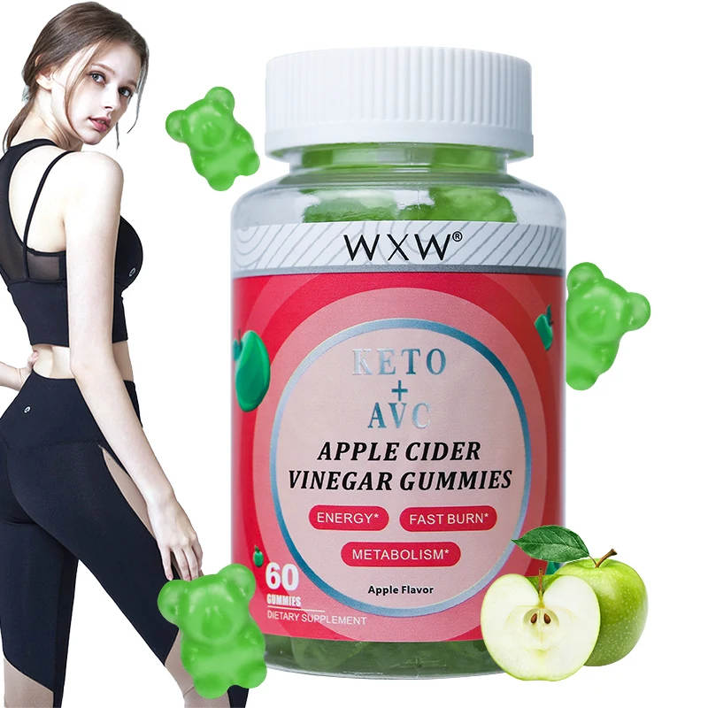 WXW Stock Keto+Acv Gummies Sugar Free Flat Tummy Keto Gummy Apple Cider Vinegar Keto+Acv Gummies