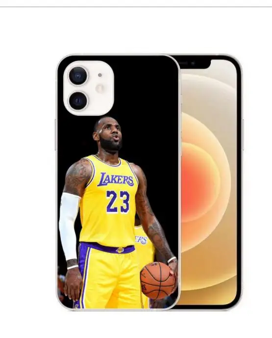 Custom design logo Basketball Europe and the star LeBron James case for iphone X XR 7/8 12 13 pro max phone cover