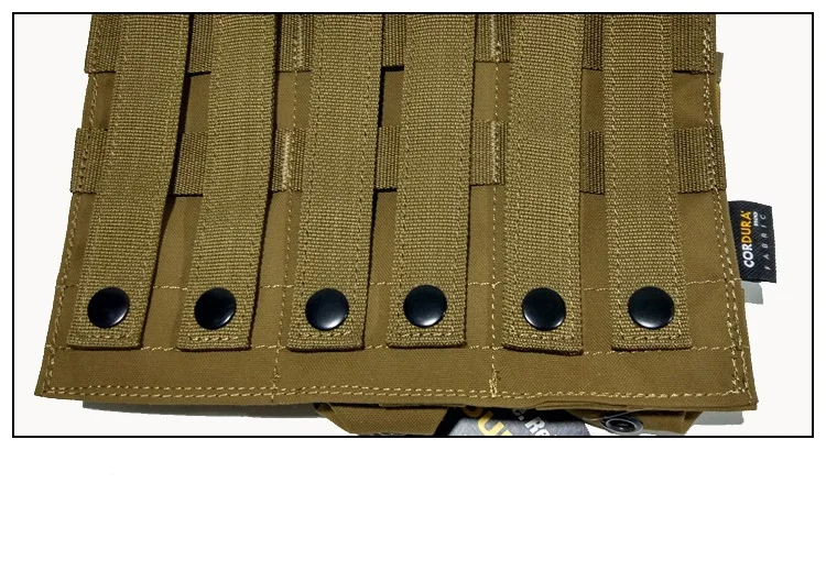 OEM ODM Removable Magazine Holster Pouch Cordura Camo Pattern Molle 3 Magazine Pouch 9mm