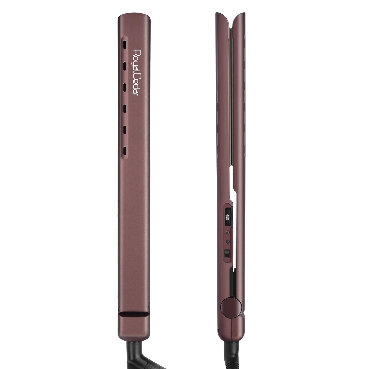 Ceramic Tourmaline Ionic Flat Iron Hair Straightener | Straightens & Curls with Adjustable Temp