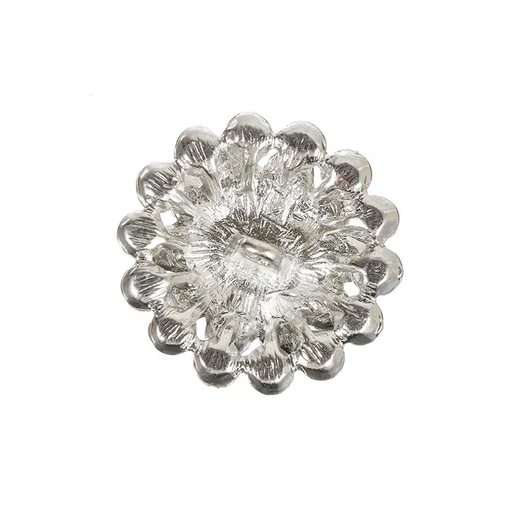 
New brilliant wedding rhinestone prong snap button crystal for clothes 