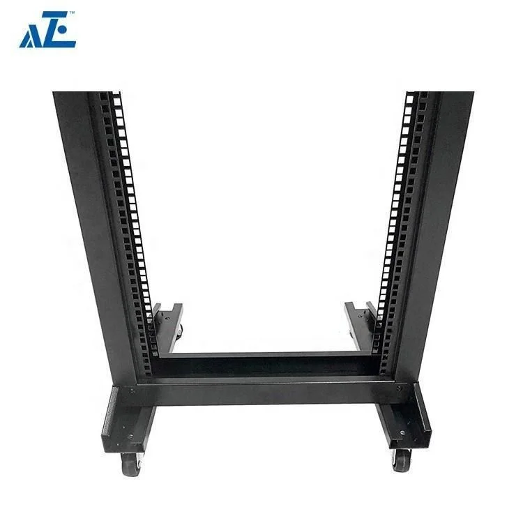 2 Post 42U Open Frame Server Rack 600mm Deep with Castors