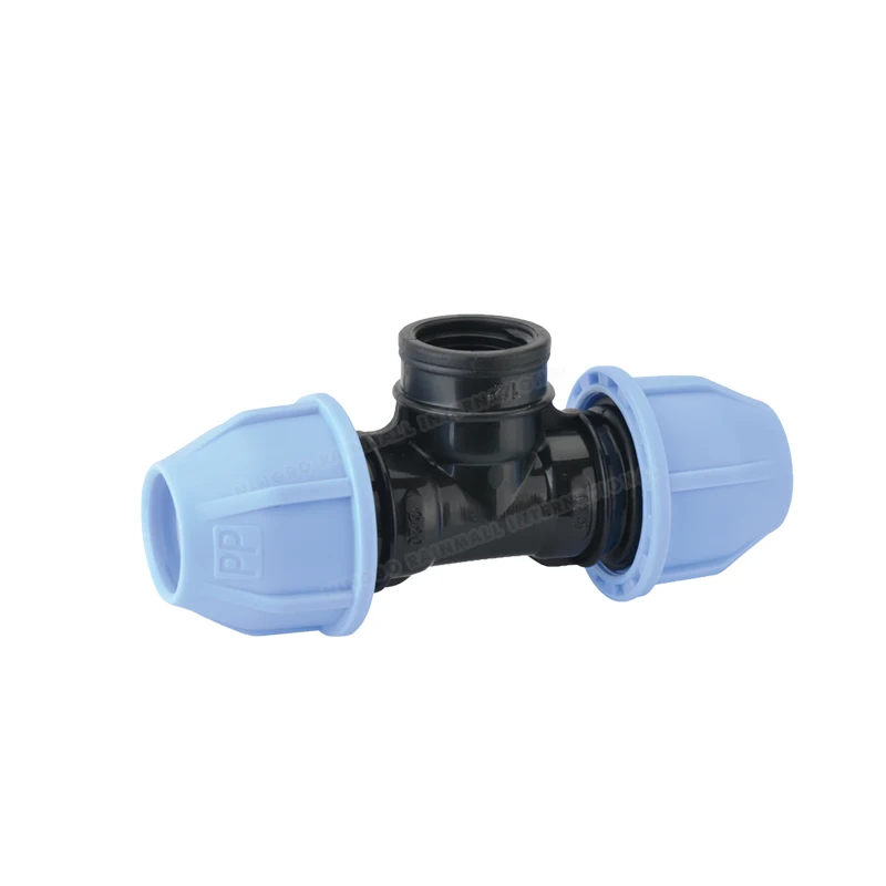 Pipe PP Compression 20mm Coupling Fittings Plastic Clamp Saddle For Water Supply Free Sample Drip Irrigation Quick Connector