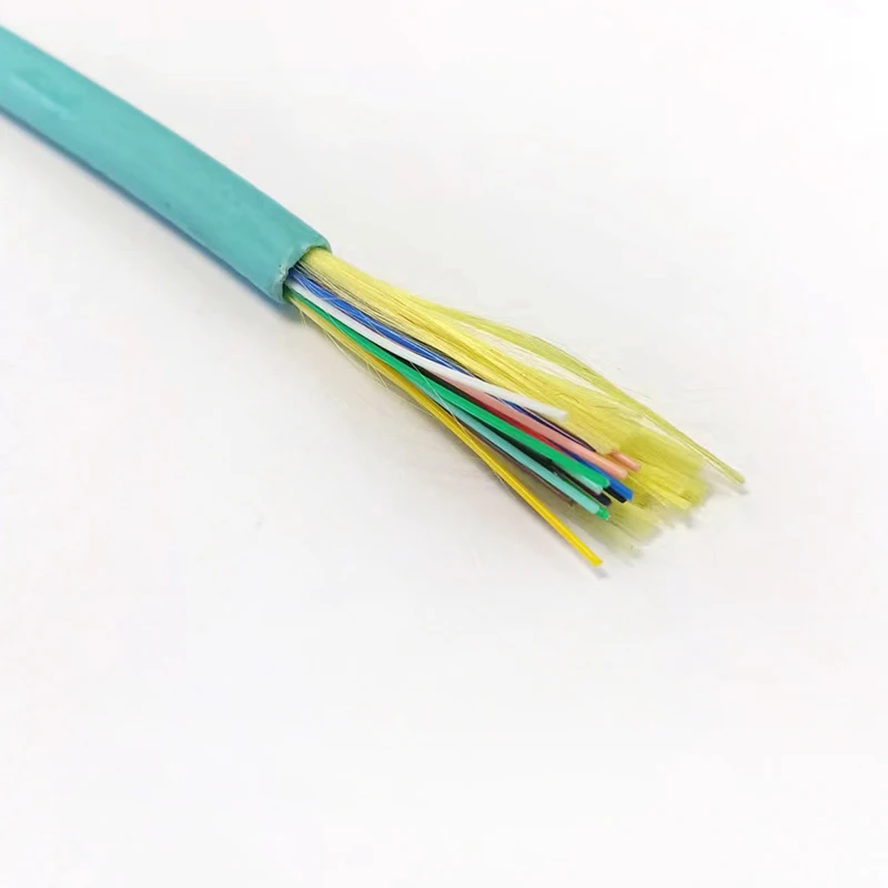 Premium Quality Aramid Yarn 12 Core Indoor Distribution Fiber Optic Cable multimode indoor fiber optic cable gjfjv GJFJH