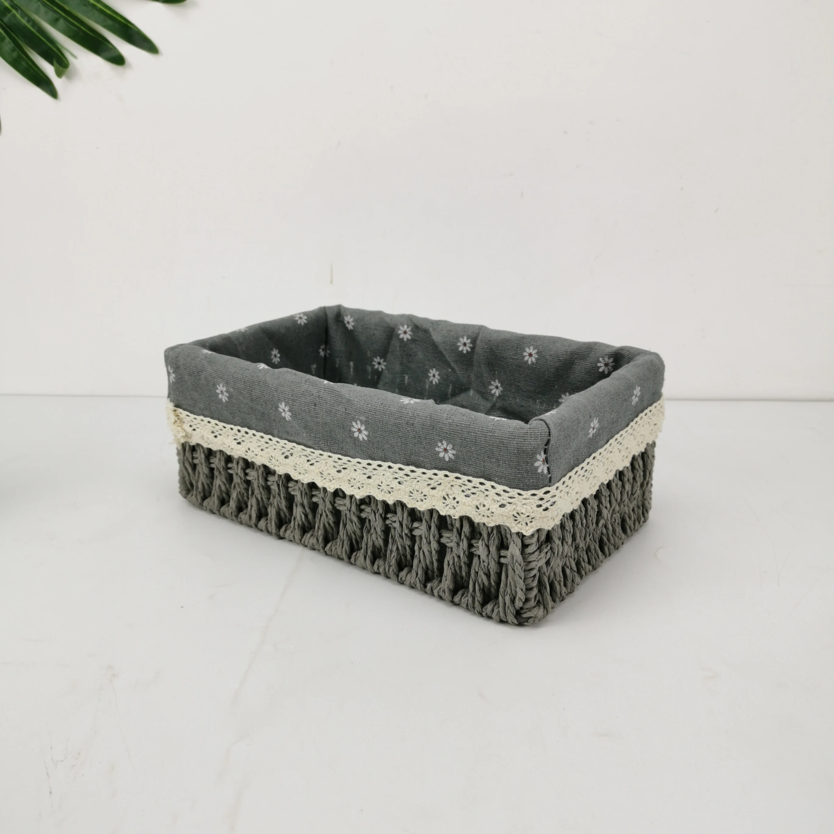 Home Decor Accessories Gift Basket Straw Woven Eco-friendly Basket Tray