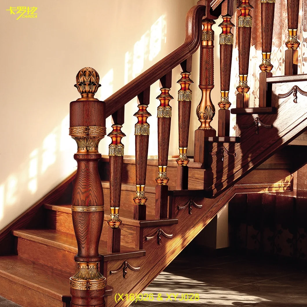 Aluminum And Wood Stair Fence Handrail Newel Post