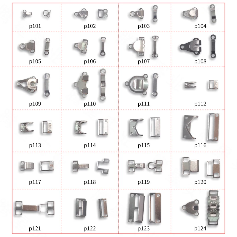 Customized High Quality Fashion Hook And Bar trouser hook and bar 4 Parts Trouser Hook