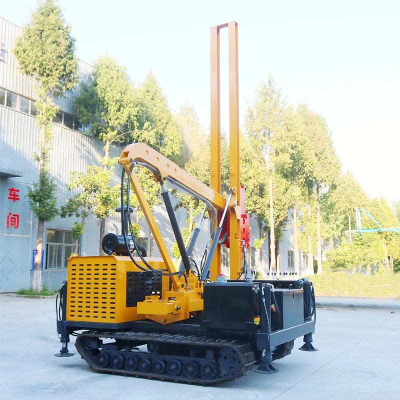 Hongrun Machinery New arrival hydraulic press Guardrail pile driver pneumatic post driver piling rig machine for sale