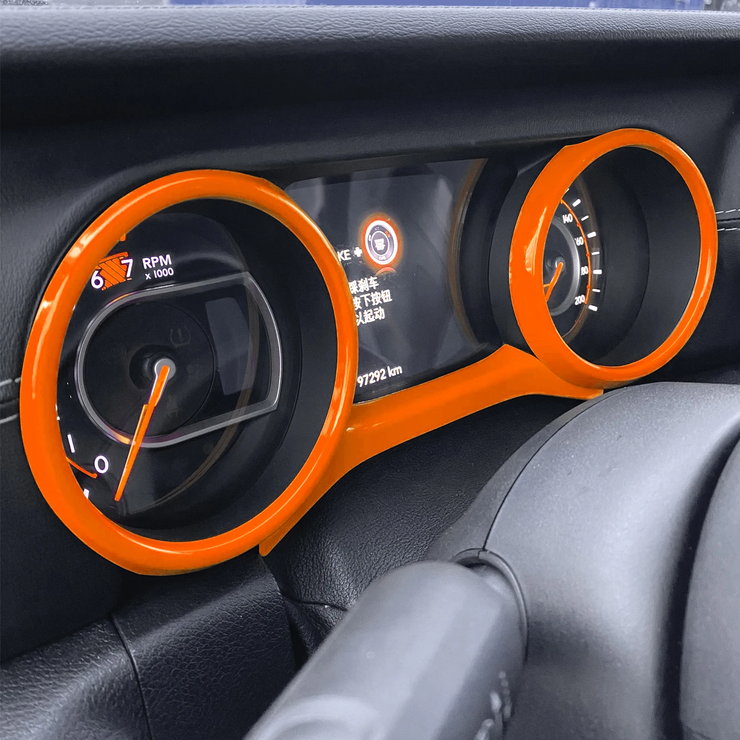 Dashboard Panel Trim Cover Dash Board Frame Bezel Interior Accessories Fit For Jeep Wrangler JL