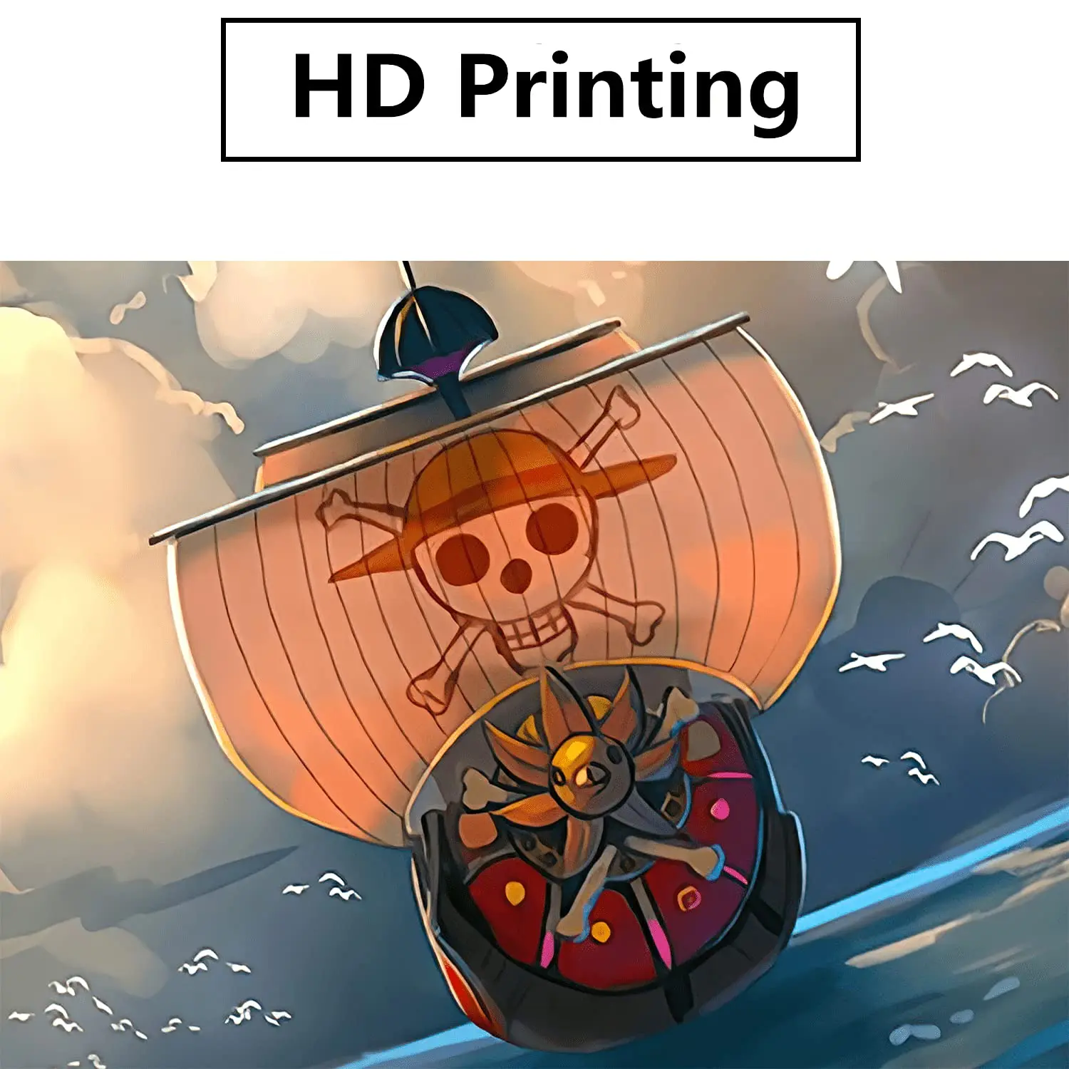 Hot sale 5 panels home decor canvas painting set Japanese style 3d anime poster wall art with stretched frame