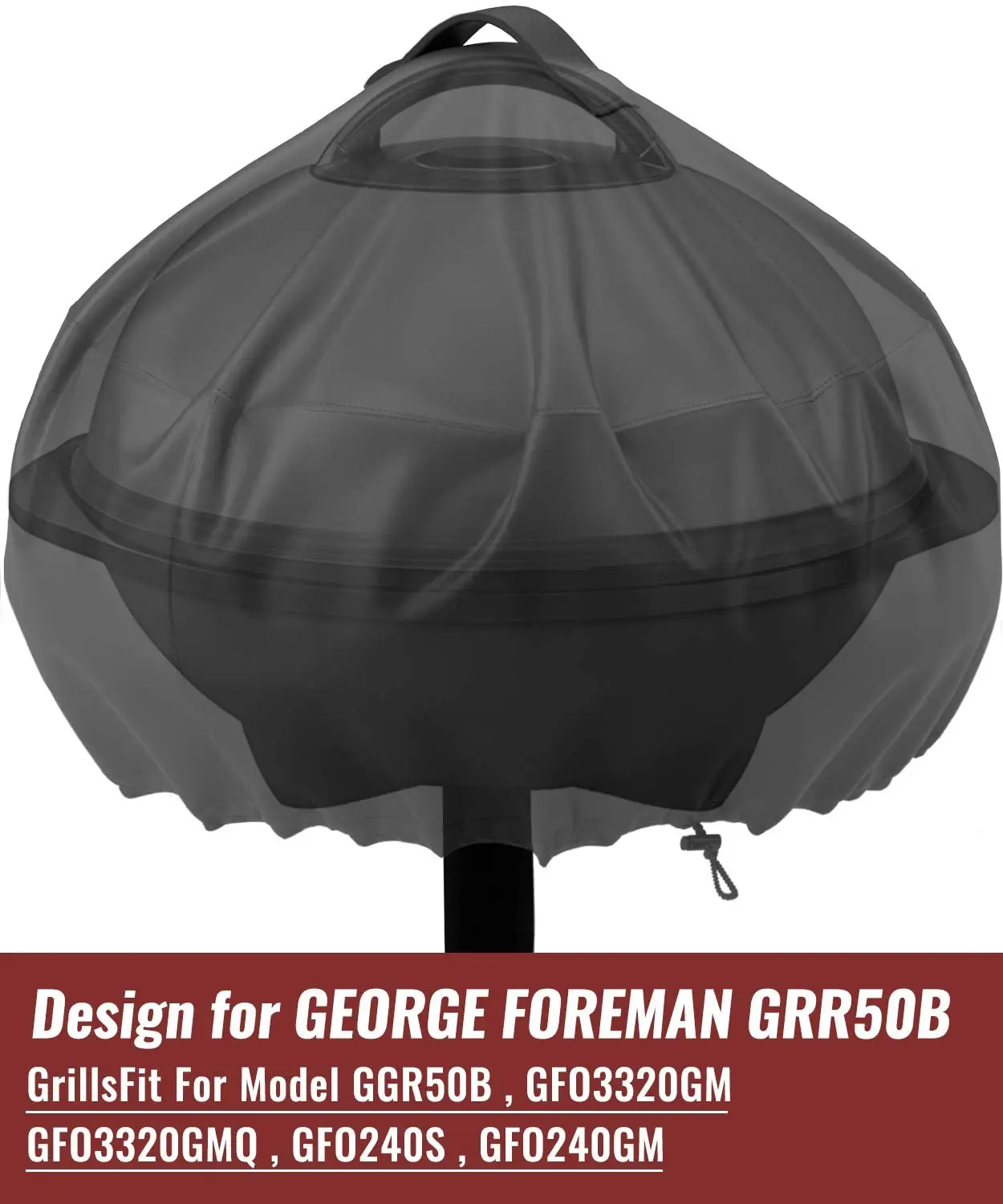 Hot Sale 420D Oxford 19.2*17.6in All Weather Resistant Small Round Grill Cover