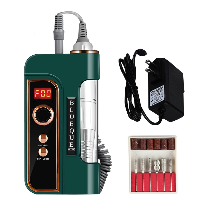 40W Electric Nail File Gel Remove Machine Rechargeable Acrylic Nail Polisher 35000rpm Nail Drill