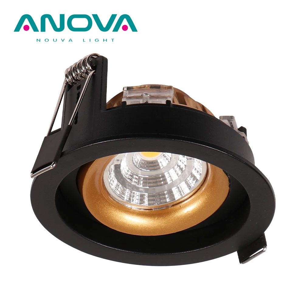 Ceiling recessed spotlight led anti glare downlights dimmable spot light 10w 220v